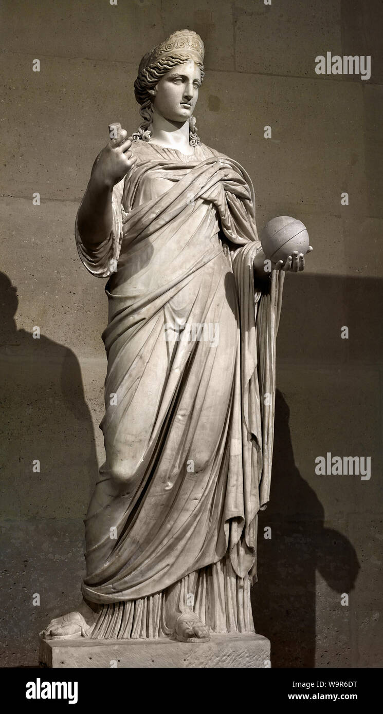 Statue De Junon Connu Sous Le Nom De Providence 2e Siècle Rome Romain